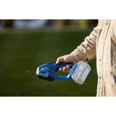 Akumuliatorinės vejos ir gyvatvorių žirklės Scheppach C-HTGS200-X, 20 V, (be akum. ir krov.) 3 Akumuliatorinės vejos ir gyvatvorių žirklės Scheppach C-HTGS200-X, 20 V, (be akum. ir krov.) 3