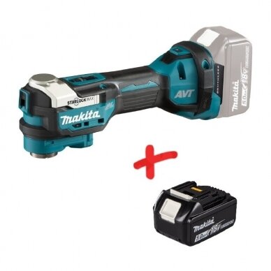 Akumuliatorinis universalus švytuoklinis įrankis Makita DTM52T, 18V, 5,0Ah (be krov.) Akumuliatorinis universalus švytuoklinis įrankis Makita DTM52T, 18V, 5,0Ah (be krov.)