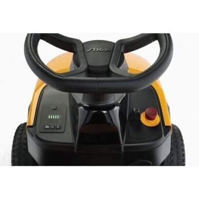 Akumuliatorinis vejos traktorius STIGA E-RIDE S300, 48 V, 30 Ah 2 Akumuliatorinis vejos traktorius STIGA E-RIDE S300, 48 V, 30 Ah 2