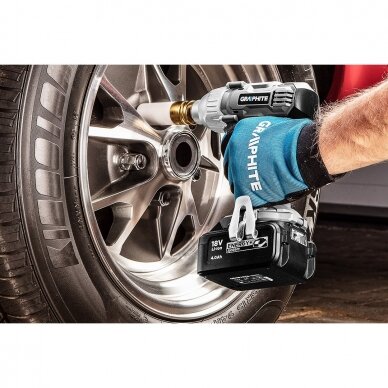Akumuliatorinis veržliasukis Graphite 58G018, 18V, 180 Nm 1 Akumuliatorinis veržliasukis Graphite 58G018, 18V, 180 Nm 1