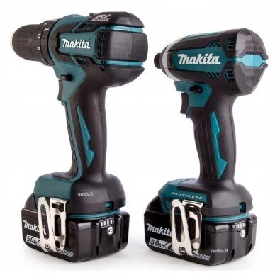 Akumuliatorinių įrankių komplektas Makita DLX2127TJ1 (DDF482+DTD152) 18V, 3x5,0Ah 2 Akumuliatorinių įrankių komplektas Makita DLX2127TJ1 (DDF482+DTD152) 18V, 3x5,0Ah 2