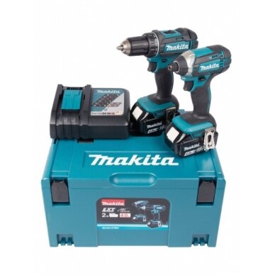 Akumuliatorinių įrankių komplektas Makita DLX2127TJ1 (DDF482+DTD152) 18V, 3x5,0Ah 4 Akumuliatorinių įrankių komplektas Makita DLX2127TJ1 (DDF482+DTD152) 18V, 3x5,0Ah 4