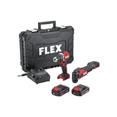 Akumuliatorinių įrankių rinkinys FLEX DD LD+MT 18-ECT