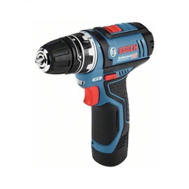 Akumuliatorinių įrankių rinkinys su akumuliatoriumi Bosch GSR + GST + 2x GBA 2.0Ah + GAL, 12V, 2Ah 2
