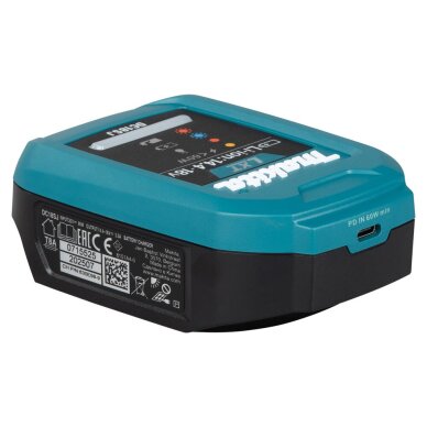 Akumuliatorių kroviklis Makita DC18SJ, USB-PD LXT, Li-ion, 14,4-18V 1 Akumuliatorių kroviklis Makita DC18SJ, USB-PD LXT, Li-ion, 14,4-18V 1