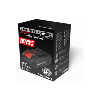 Akumuliatorius - baterija 18V 6Ah Graphite 1 Akumuliatorius - baterija 18V 6Ah Graphite 1