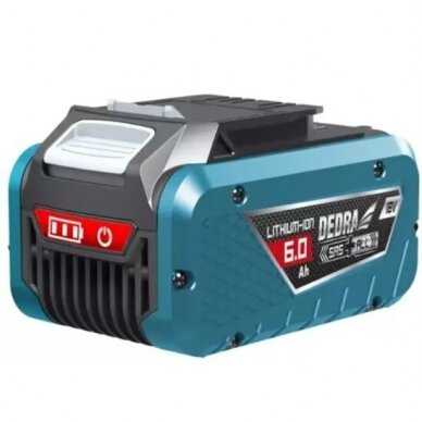 Akumuliatorius Dedra DED6936, 18 V, 6.0 Ah, Li-Ion 1 Akumuliatorius Dedra DED6936, 18 V, 6.0 Ah, Li-Ion 1