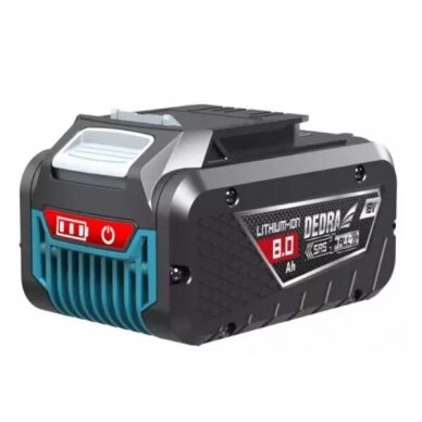 Akumuliatorius Dedra DED6937, 18 V, 8.0 Ah, Li-Ion 1 Akumuliatorius Dedra DED6937, 18 V, 8.0 Ah, Li-Ion 1