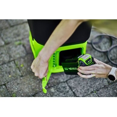 Akumuliatorius Greenworks G40B2, 40 V, 2,0 Ah 4 Akumuliatorius Greenworks G40B2, 40 V, 2,0 Ah 4