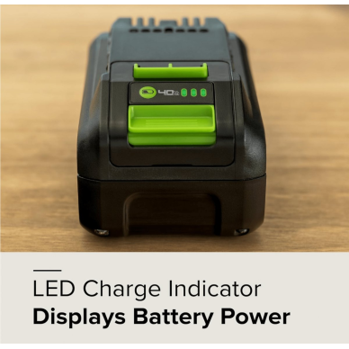 AKUMULIATORIUS HIGH PERFORMANCE Greenworks 24V G24B4HP1100 2 AKUMULIATORIUS HIGH PERFORMANCE Greenworks 24V G24B4HP1100 2