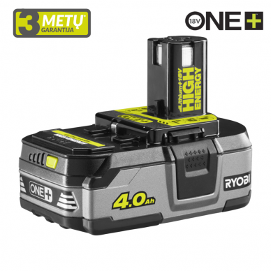 Akumuliatorius Ryobi RB1840T, 18 V, 4.0 Ah Akumuliatorius Ryobi RB1840T, 18 V, 4.0 Ah