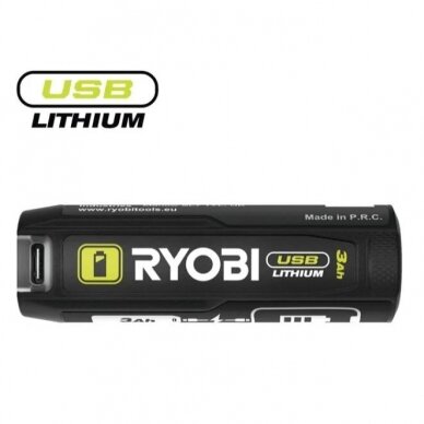 Akumuliatorius Ryobi RB4L30, 4 V, 3.0 Ah Akumuliatorius Ryobi RB4L30, 4 V, 3.0 Ah