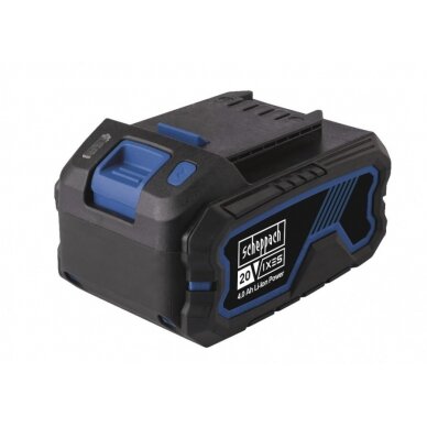 Akumuliatorius SBP4.0, 20V 4,0 Ah, Li-ion, Scheppach Akumuliatorius SBP4.0, 20V 4,0 Ah, Li-ion, Scheppach