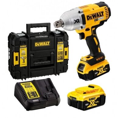 Akumuliatorinis smūginis veržliasukis DeWALT DCF897P2, 18V 3/4" (2x5.0 Ah) Akumuliatorinis smūginis veržliasukis DeWALT DCF897P2, 18V 3/4" (2x5.0 Ah)