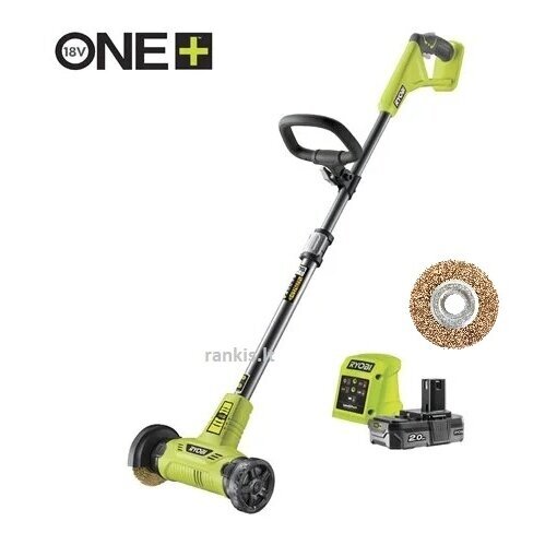 Akumuliatorinis trinkelių tarpų šepetys Ryobi RY18PCA-120, 1x2.0Ah (3 metai) 4 Akumuliatorinis trinkelių tarpų šepetys Ryobi RY18PCA-120, 1x2.0Ah (3 metai) 4