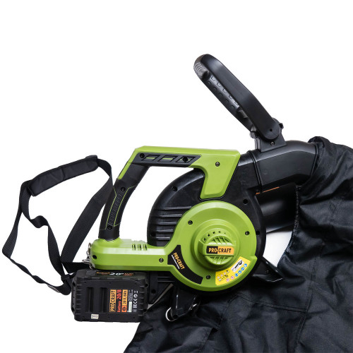 Akumuliatorinis lapų pūstuvas ProCraft VB20, 2x20 V, (be akum. ir krov.) 4 Akumuliatorinis lapų pūstuvas ProCraft VB20, 2x20 V, (be akum. ir krov.) 4