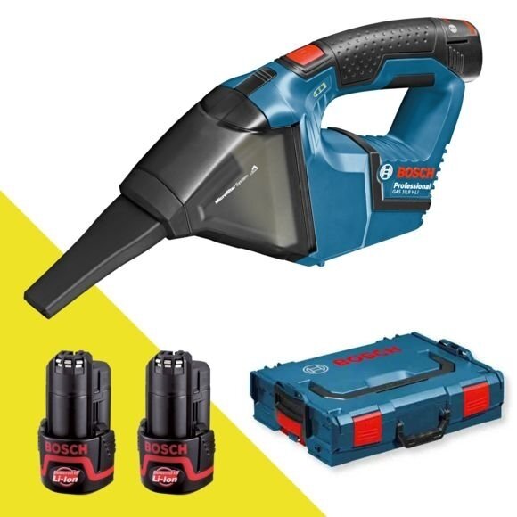 Akumuliatorinis dulkių siurblys Bosch GAS 12V, 2x3.0Ah Akumuliatorinis dulkių siurblys Bosch GAS 12V, 2x3.0Ah