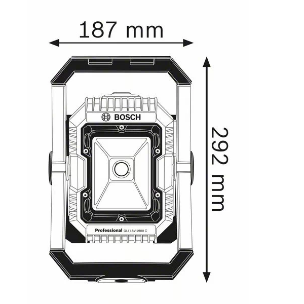 Akumuliatorinis prožektorius Bosch GLI 18V-2200 C, 18 V, (be akum. ir krov.), professional 1