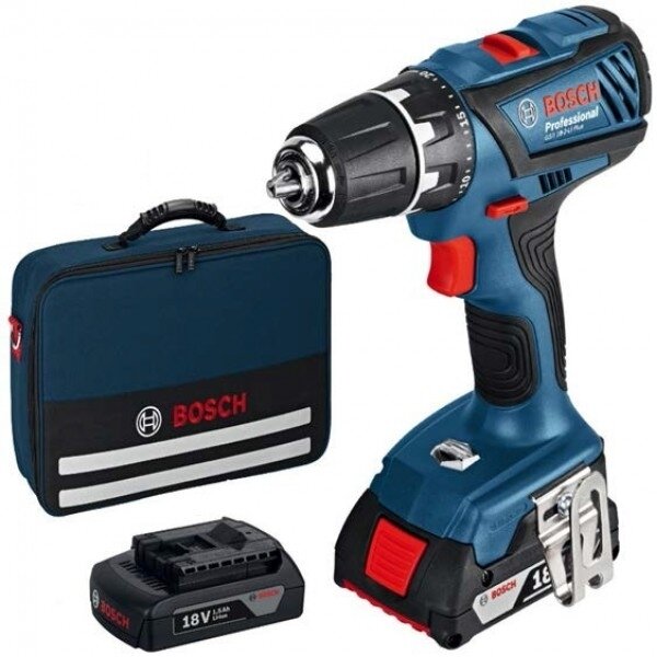 Akumuliatorinis suktuvas - gręžtuvas Bosch GSR 18-2-Li PLUS Akumuliatorinis suktuvas - gręžtuvas Bosch GSR 18-2-Li PLUS