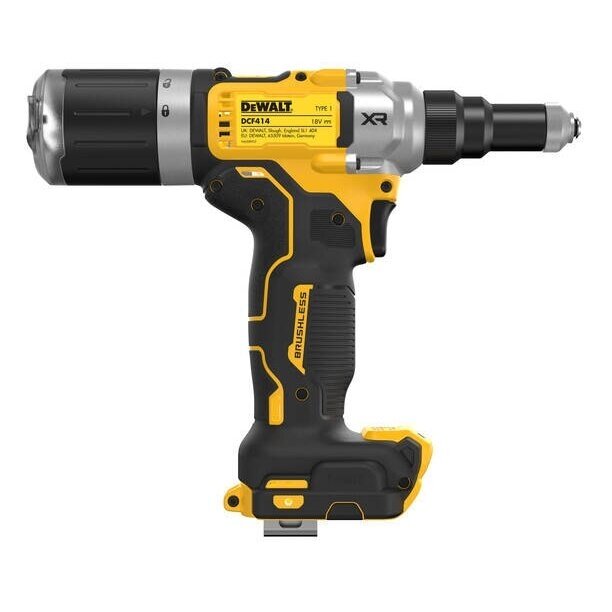 Akumuliatorinis kniediklis DeWalt DCF414NT-XJ, 6.4mm, 18 V, (be akum. ir krov.) 3 Akumuliatorinis kniediklis DeWalt DCF414NT-XJ, 6.4mm, 18 V, (be akum. ir krov.) 3