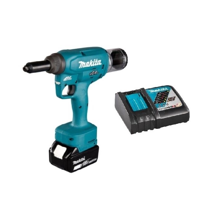 Akumuliatorinis kniediklis MAKITA DRV250Z + 5,0Ah, 18V Akumuliatorinis kniediklis MAKITA DRV250Z + 5,0Ah, 18V