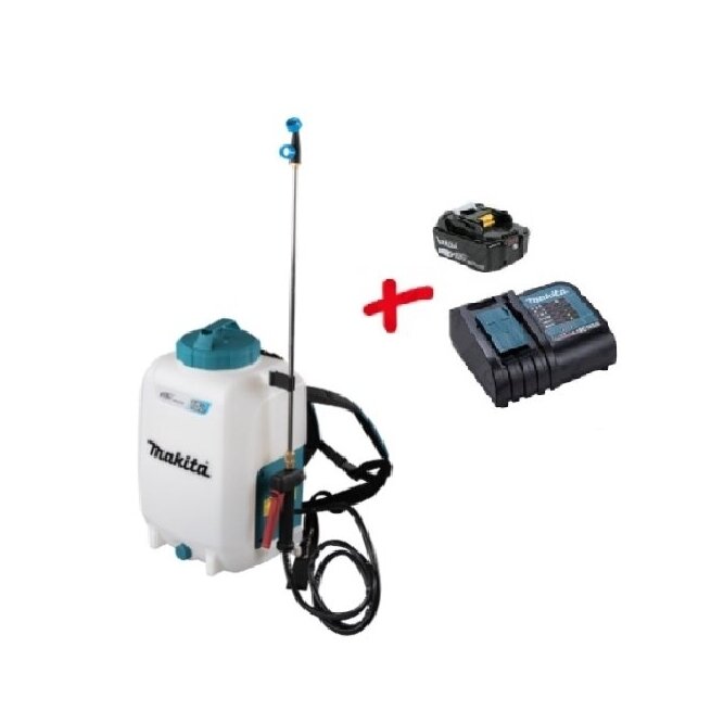 Akumuliatorinis sodo purkštuvas MAKITA DUS158SG, 18V, 6,0Ah Akumuliatorinis sodo purkštuvas MAKITA DUS158SG, 18V, 6,0Ah