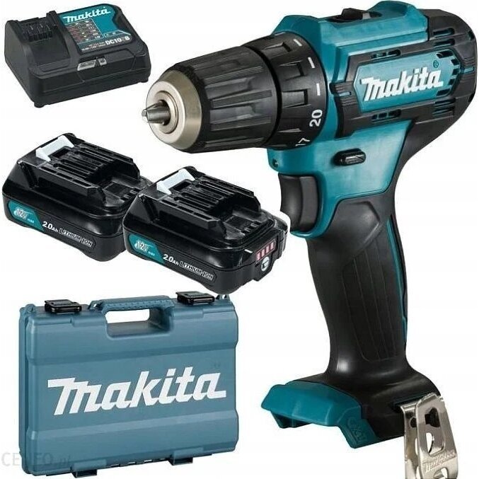 Akumuliatorinio gręžtuvo rinkinys Makita DF333DSAE, 12 V, 2x 2.0Ah Akumuliatorinio gręžtuvo rinkinys Makita DF333DSAE, 12 V, 2x 2.0Ah