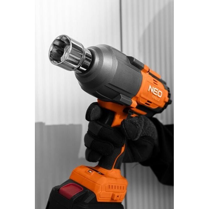 Akumuliatorinis smūginis veržliaraktis NEO 04-618, 1100 NM ENERGY+ 18V (be akum. ir krov.) 4
