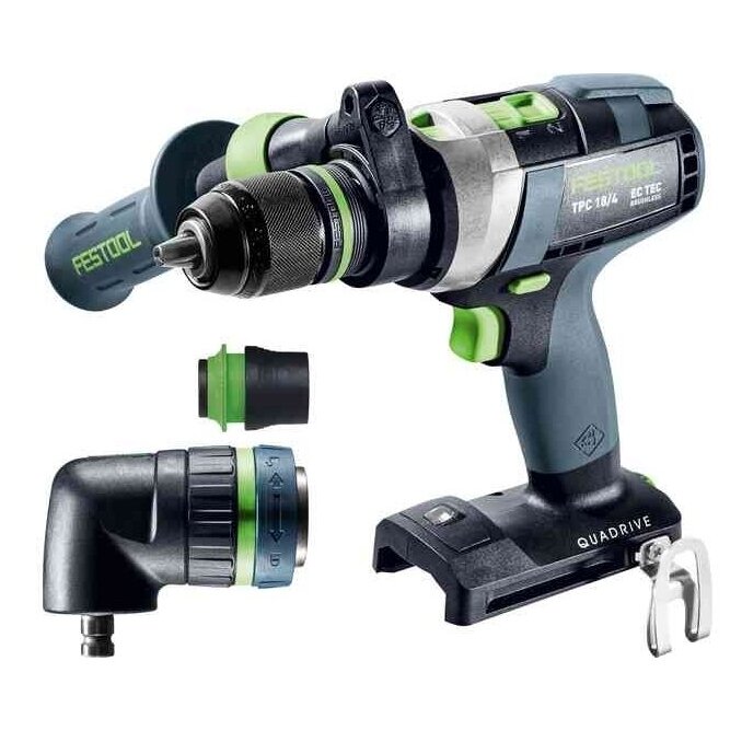 Akumuliatorinis smūginis gręžtuvas-suktuvas QUADRIVE Festool TPC 18/4 I-Basic-Set, 18 V, (be akum. ir krov.), (577625) 1 Akumuliatorinis smūginis gręžtuvas-suktuvas QUADRIVE Festool TPC 18/4 I-Basic-Set, 18 V, (be akum. ir krov.), (577625) 1