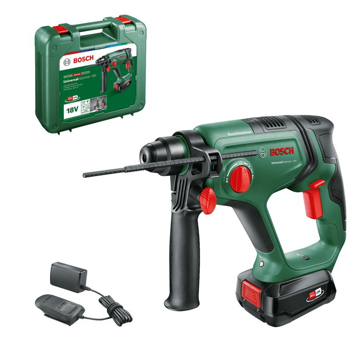 Akumuliatorinis perforatorius Bosch UniversalHammer18V, 18 V, 1x2,5 Ah, SDS-plus Akumuliatorinis perforatorius Bosch UniversalHammer18V, 18 V, 1x2,5 Ah, SDS-plus