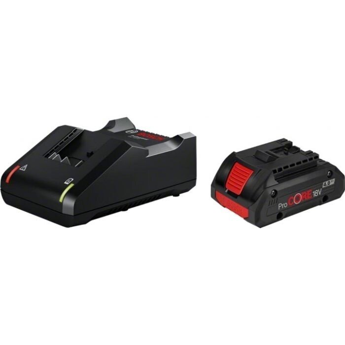 Akumuliatorius ir kroviklis Bosch GBA 1x4.0Ah ProCORE18V, GAL 18V-40 Akumuliatorius ir kroviklis Bosch GBA 1x4.0Ah ProCORE18V, GAL 18V-40