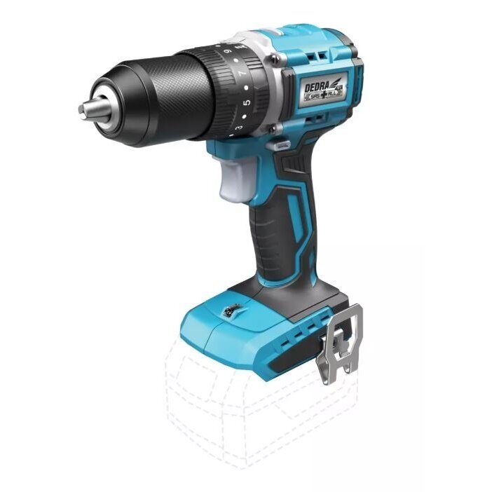 Akumuliatorinis smūginis suktuvas-gręžtuvas DEDRA DED7138, SAS+ALL 18V, (be akum. ir krov.)