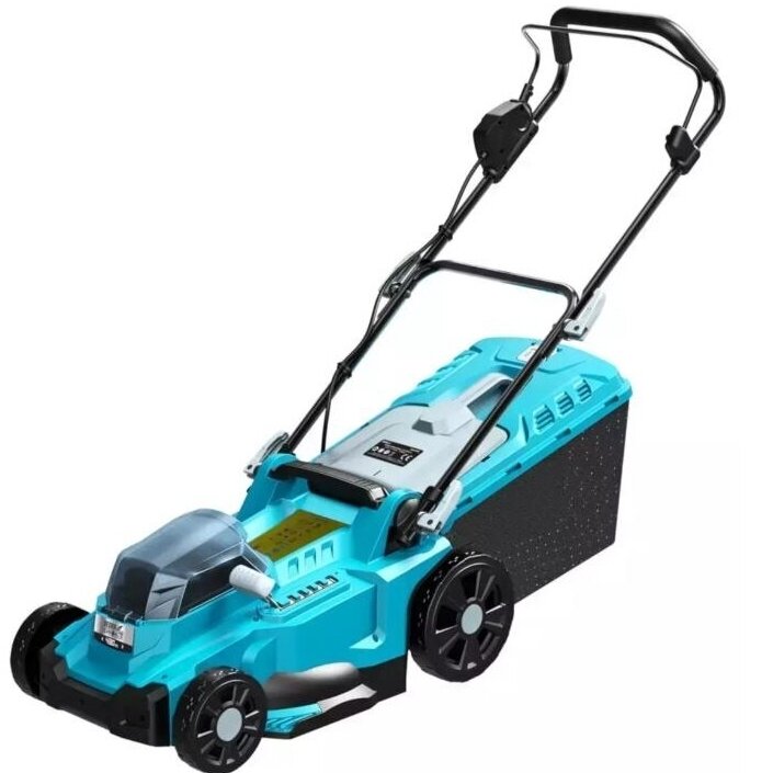 Akumuliatorinė vejapjovė DEDRA DED7197V, 43cm, 2x18V 1 Akumuliatorinė vejapjovė DEDRA DED7197V, 43cm, 2x18V 1