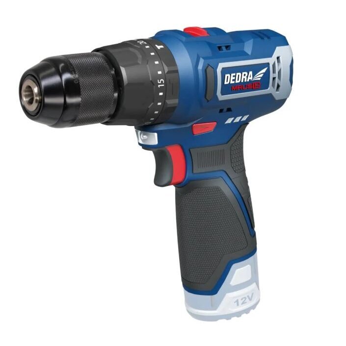 Akumuliatorinis smūginis gręžtuvas Dedra DED7310T06, 12V, 2,0Ah 1