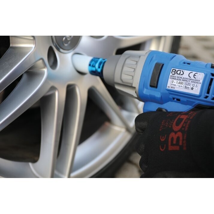 Akumuliatorinis smūginis veržliasūkis BGS-technic, 520 Nm, 18 V 1