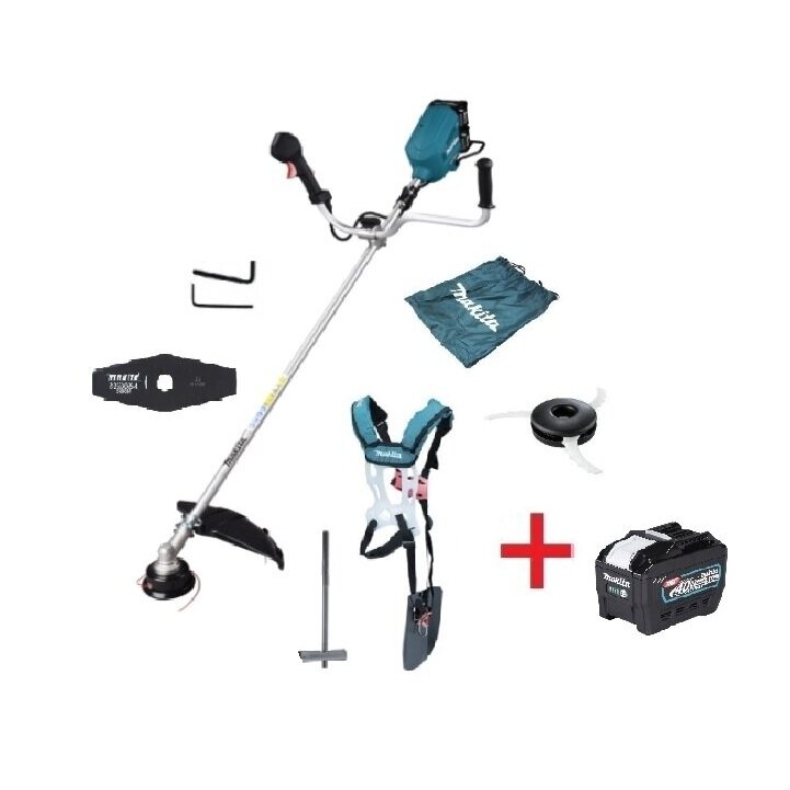 Akumuliatorinė krūmapjovė / trimeris Makita UR012GZ02, 2x40V, (be akum. ir krov.) + DOVANA BL4080 Akumuliatorinė krūmapjovė / trimeris Makita UR012GZ02, 2x40V, (be akum. ir krov.) + DOVANA BL4080