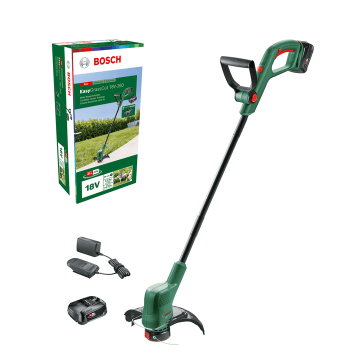 Akum. trimeris Bosch EasyGrassCut 18V-260, 2x2 Ah Akum. trimeris Bosch EasyGrassCut 18V-260, 2x2 Ah