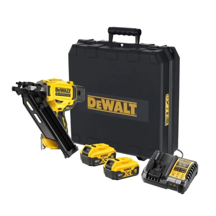 Akumuliatorinė viniakalė DeWalt DCN930P2, 18 V, 2x5,0 Ah Akumuliatorinė viniakalė DeWalt DCN930P2, 18 V, 2x5,0 Ah