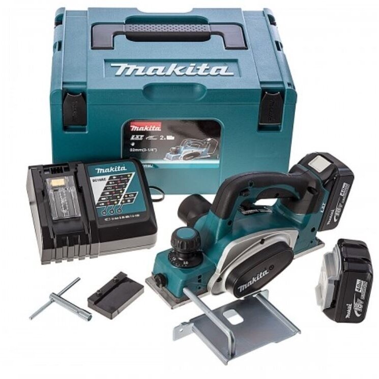 Akumuliatorinis oblius Makita DKP180RMJ, 18V, 2x4,0Ah Akumuliatorinis oblius Makita DKP180RMJ, 18V, 2x4,0Ah