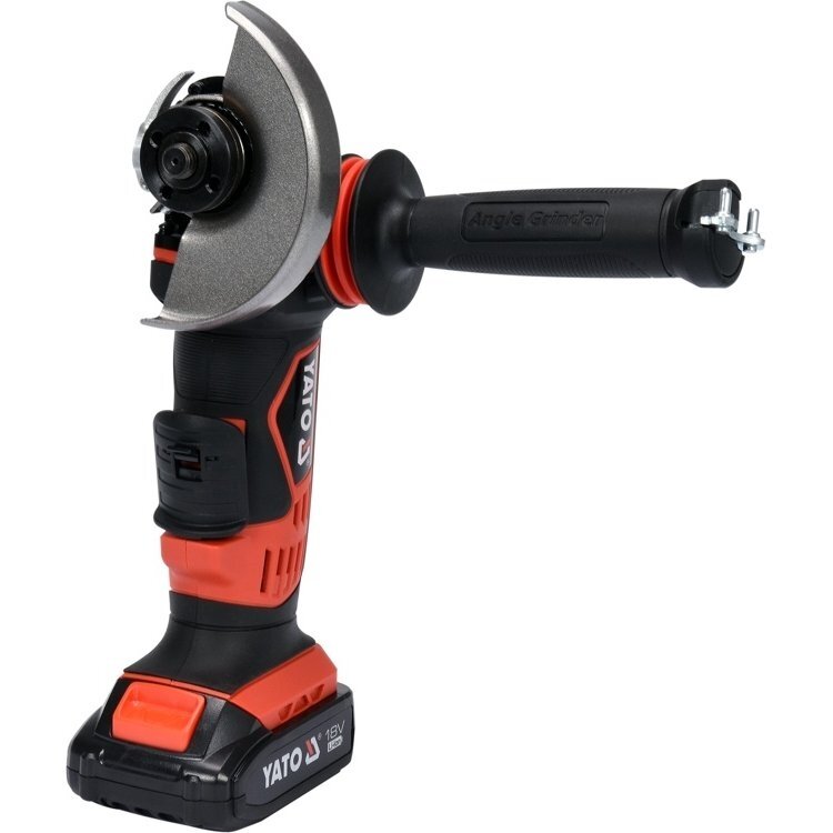 Akumuliatorinis kampinis šlifuoklis Yato YT-82826, 18V, 2,0AH 1 Akumuliatorinis kampinis šlifuoklis Yato YT-82826, 18V, 2,0AH 1