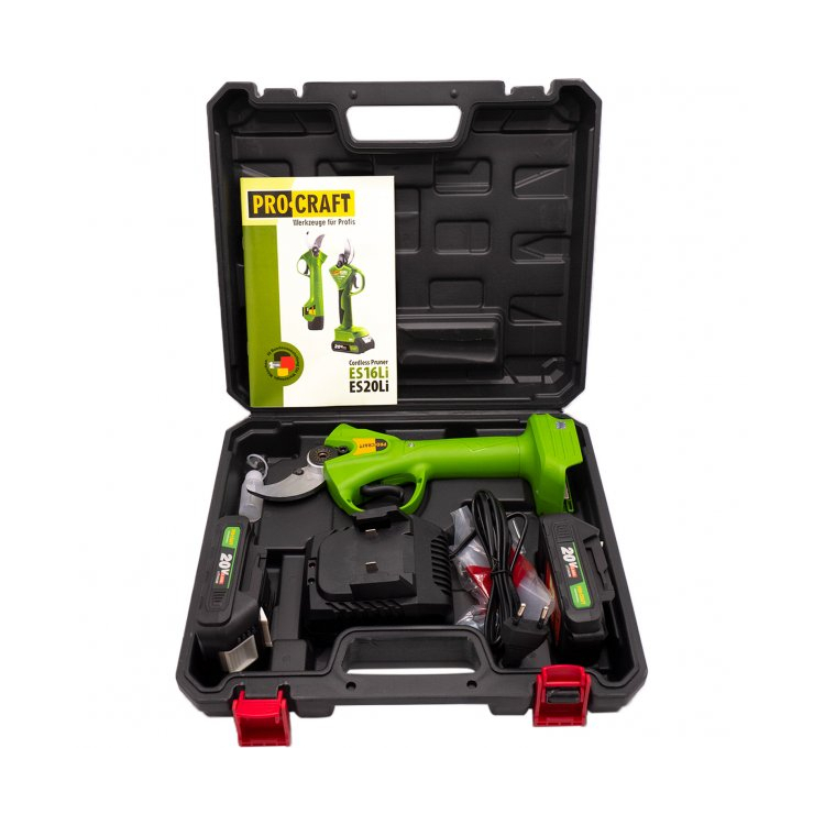Akumuliatorinis sekatorius ProCraft ES20Li , 20V LI-ION 10 Akumuliatorinis sekatorius ProCraft ES20Li , 20V LI-ION 10