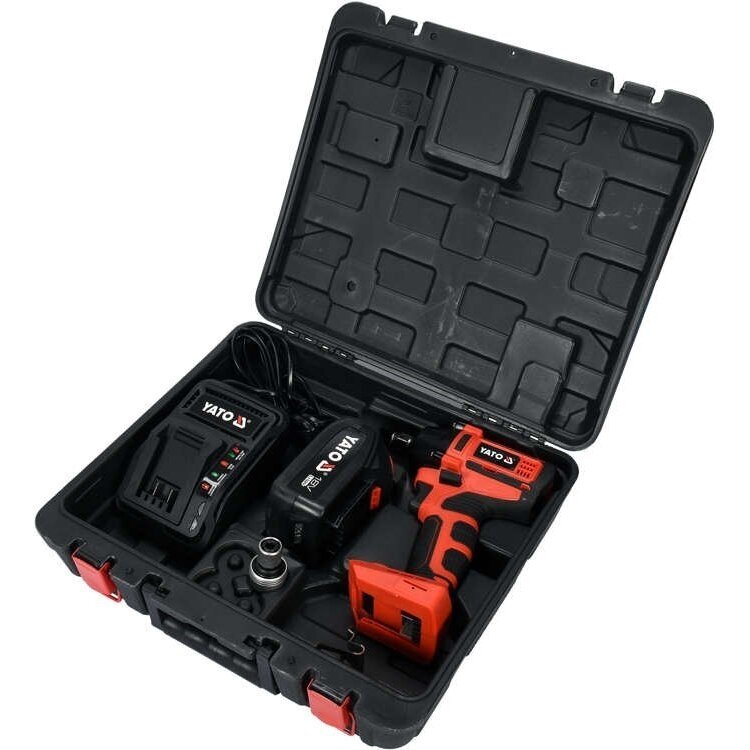 Akumuliatorinis smūginis veržliasūkis Yato, 3Ah, 250Nm, 18V 4 Akumuliatorinis smūginis veržliasūkis Yato, 3Ah, 250Nm, 18V 4