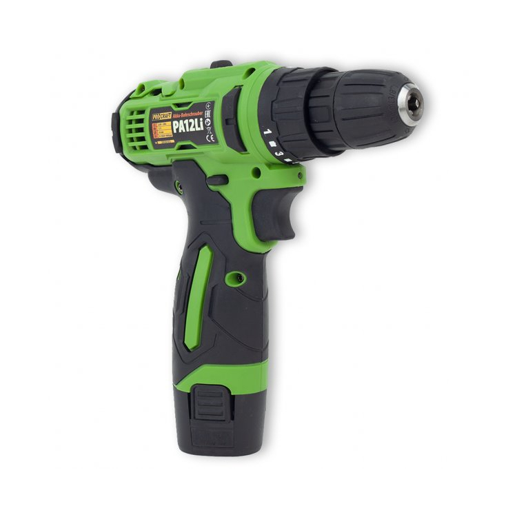 Akumuliatorinis suktuvas - gręžtuvas ProCraft PA12Li Compact, 12 V, 2x1.5 Ah, 22 Nm 2 Akumuliatorinis suktuvas - gręžtuvas ProCraft PA12Li Compact, 12 V, 2x1.5 Ah, 22 Nm 2