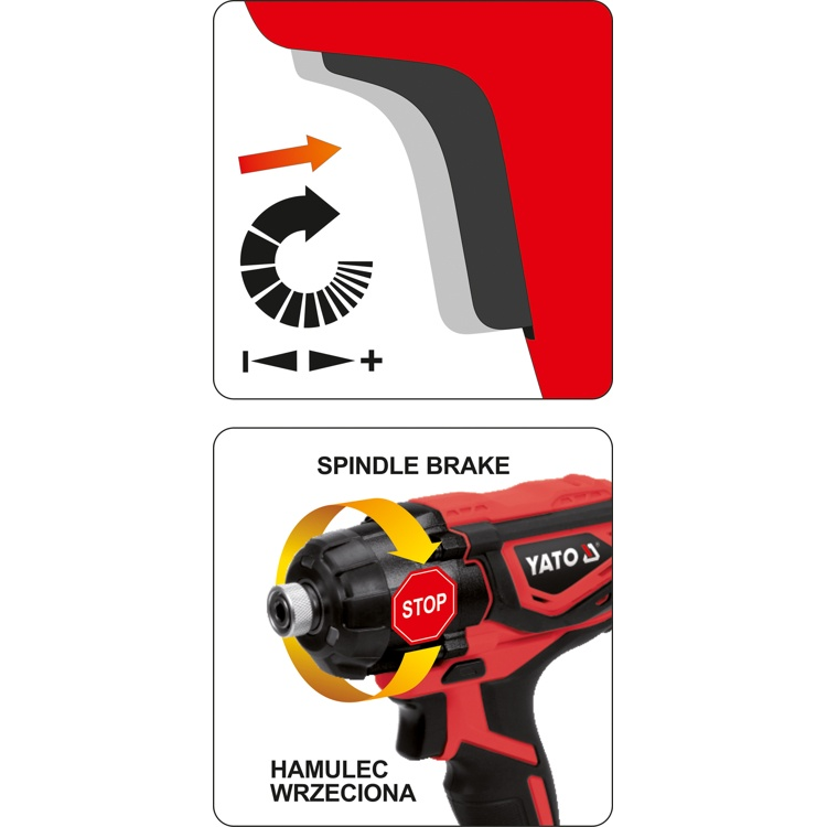 Akumuliatorinis smūginis suktuvas-gręžtuvas Yato, 18 V, 1x2,0 Ah 2