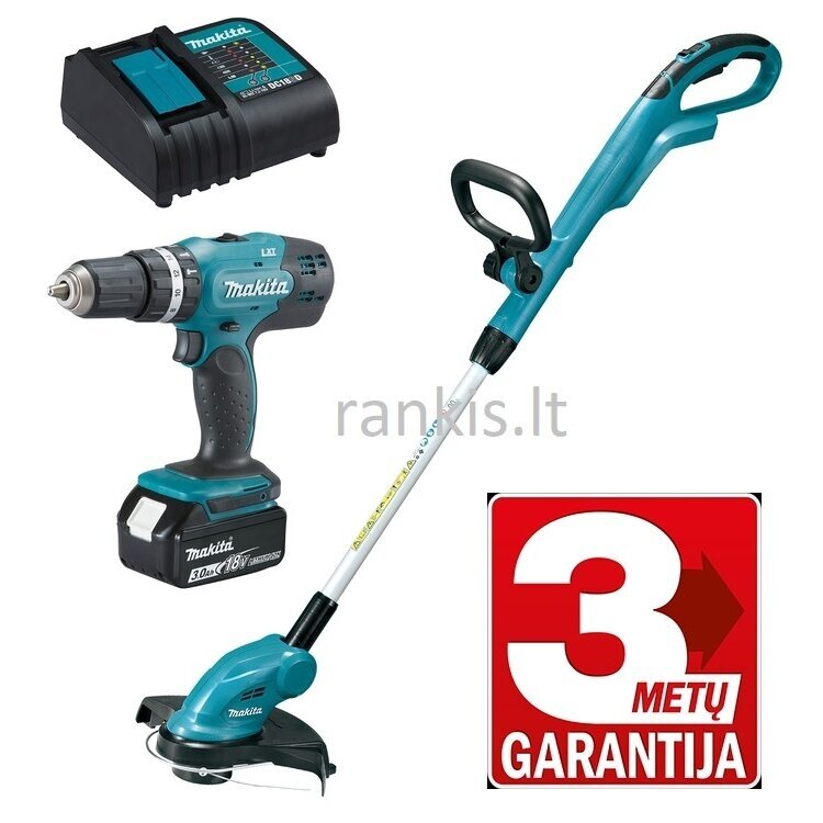 Akumuliatorinių įrankių komplektas MAKITA DLX2114S 18V (DHP453Z + DUR181Z, 1X3.0Ah) Akumuliatorinių įrankių komplektas MAKITA DLX2114S 18V (DHP453Z + DUR181Z, 1X3.0Ah)