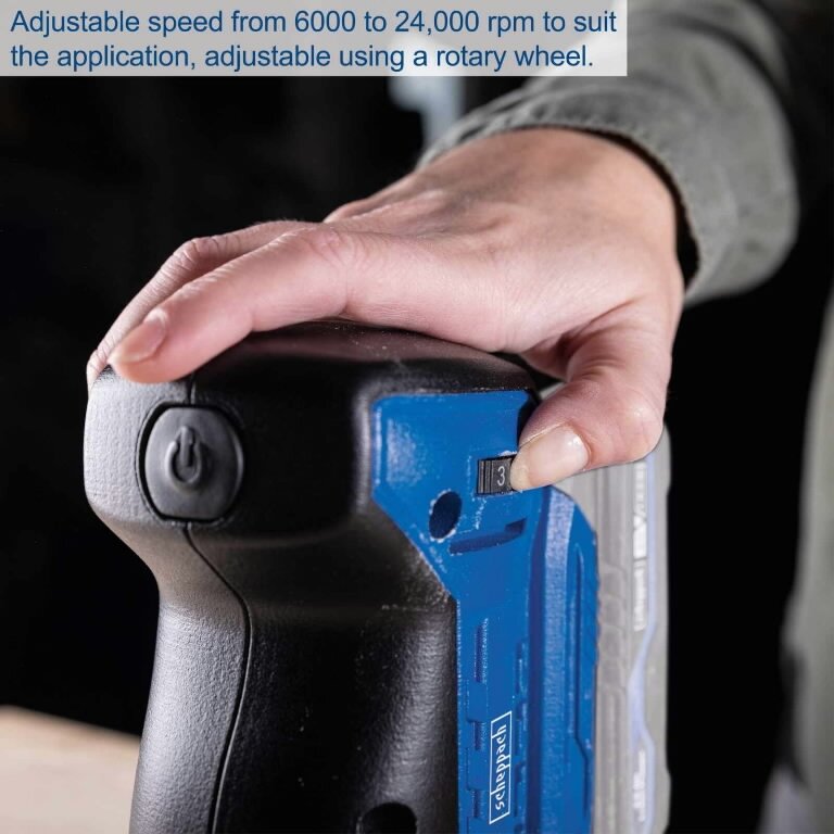 Akumuliatorinis ekscentrinis šlifuoklis Scheppach C-OBS125-X, korpusas 2 Akumuliatorinis ekscentrinis šlifuoklis Scheppach C-OBS125-X, korpusas 2