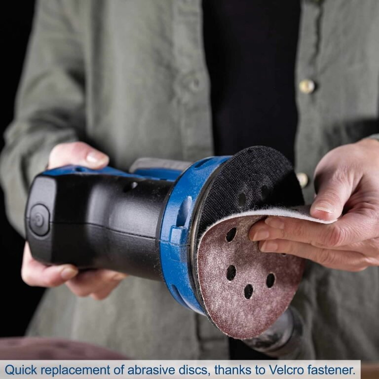 Akumuliatorinis ekscentrinis šlifuoklis Scheppach C-OBS125-X, korpusas 4 Akumuliatorinis ekscentrinis šlifuoklis Scheppach C-OBS125-X, korpusas 4