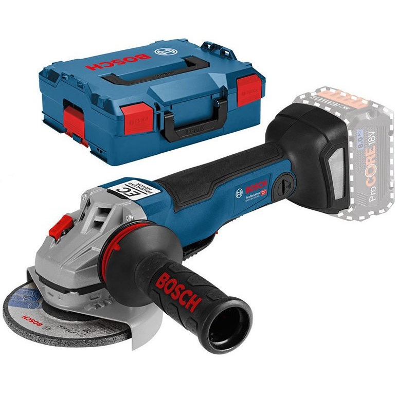 Akumuliatorinis kampinis šlifuoklis su X-LOCK Bosch GWX 18V-15 C, 18 V, (be akum. ir krov.) Akumuliatorinis kampinis šlifuoklis su X-LOCK Bosch GWX 18V-15 C, 18 V, (be akum. ir krov.)