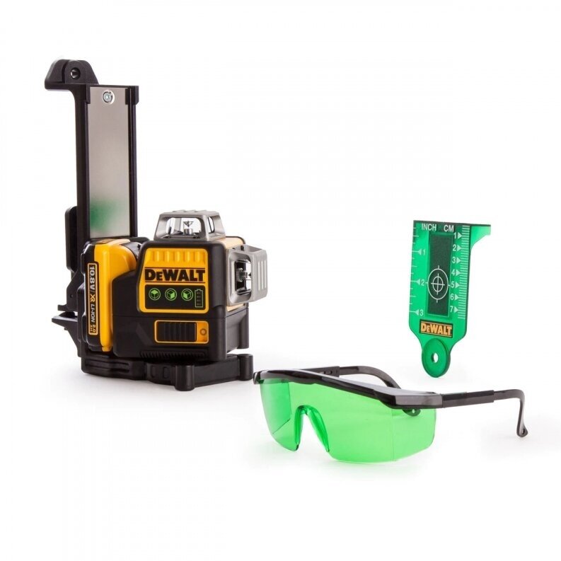 Akumuliatorinis lazerinis nivelyras DeWalt DCE089D1G; žalias 2 Akumuliatorinis lazerinis nivelyras DeWalt DCE089D1G; žalias 2