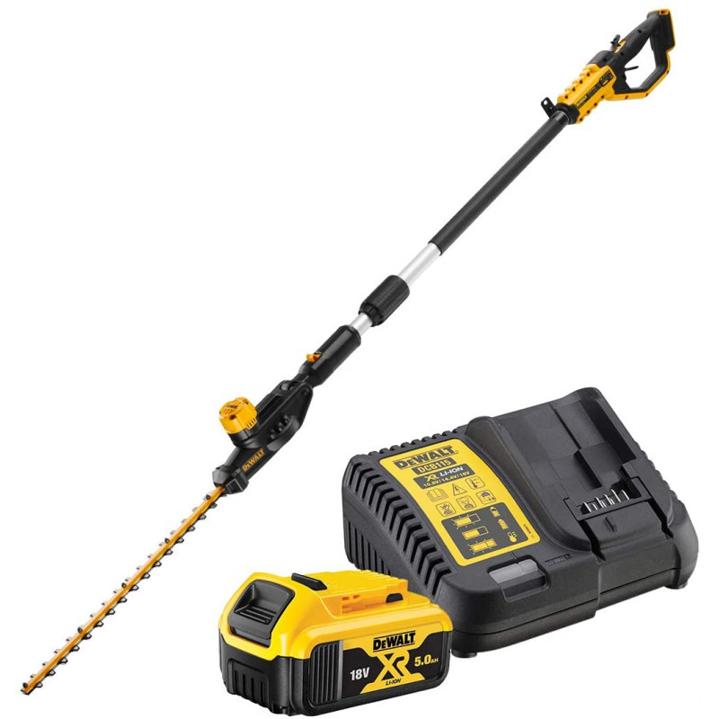 Akumuliatorinė aukštapjovė DeWalt DCMPH566P1, 18 V, 1x5,0 Ah Akumuliatorinė aukštapjovė DeWalt DCMPH566P1, 18 V, 1x5,0 Ah